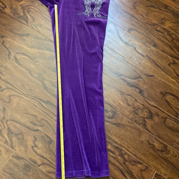 EUC purple velour track suit - Picture 12 of 16